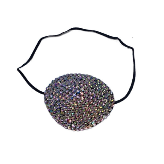 Black Eye Patch Bedazzled In Crystal AB