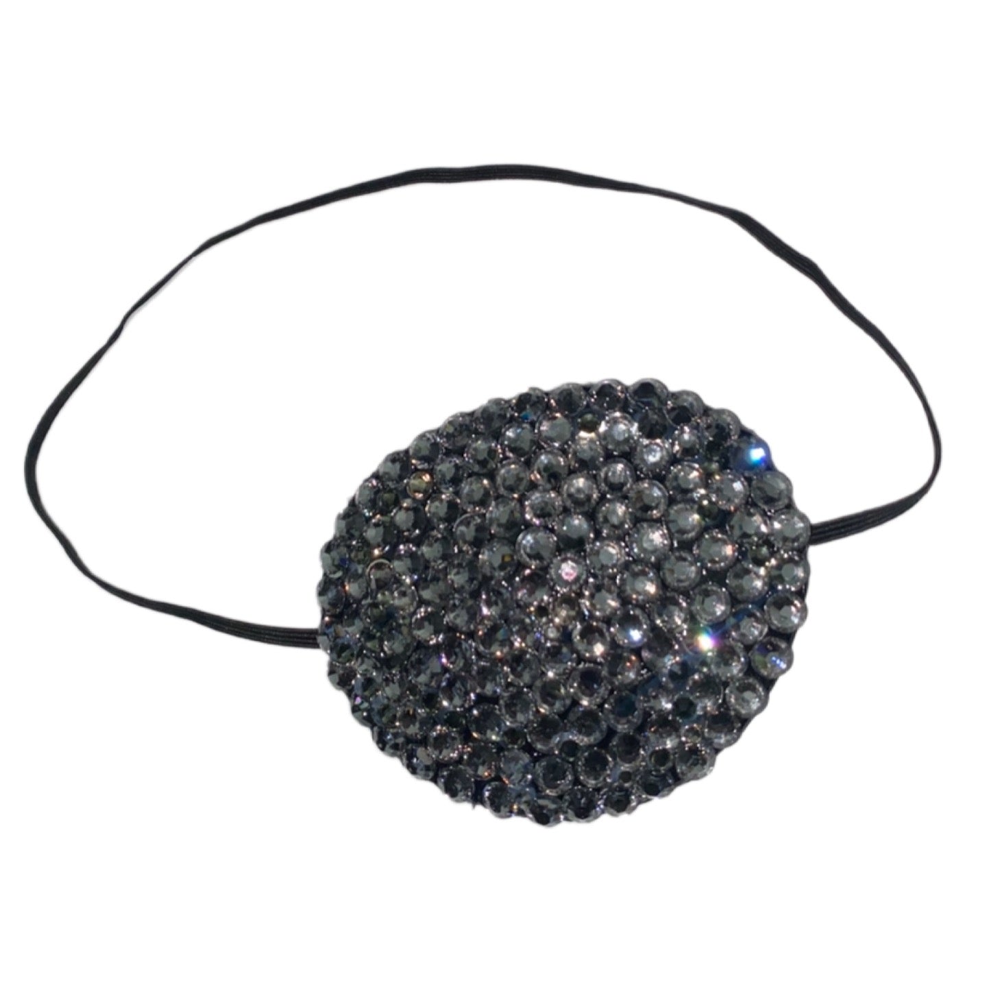 Black Eye Patch Bedazzled In Black Diamond Crystal
