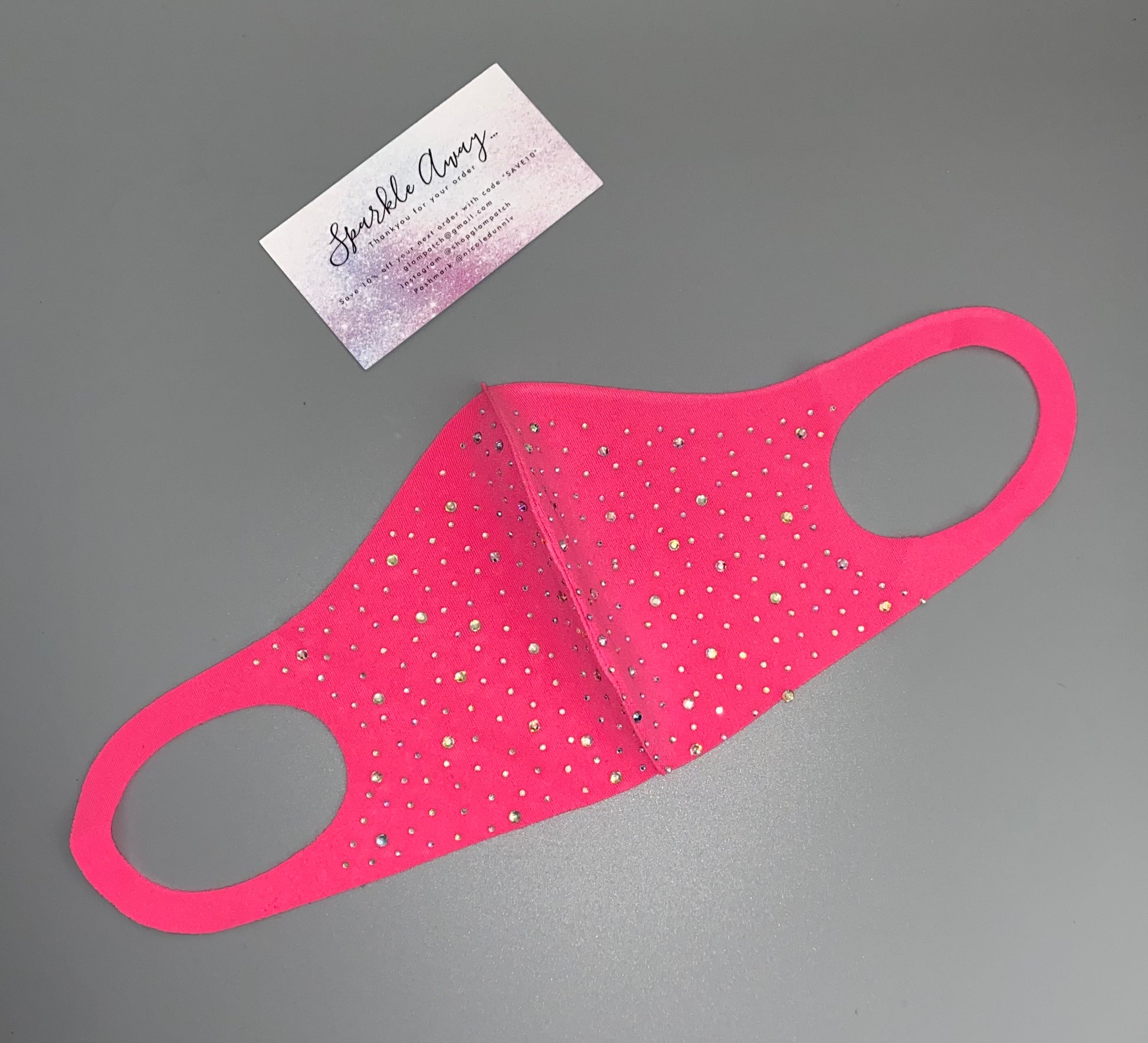 NEW! Neon Crystal Scatter Face Mask