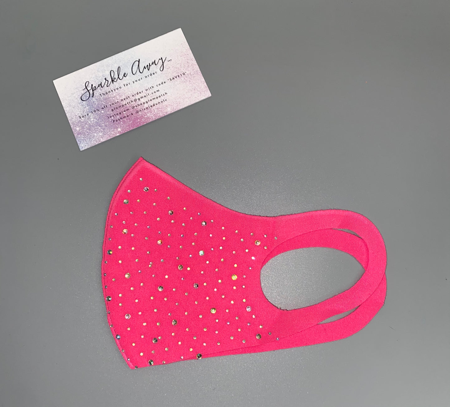 NEW! Neon Crystal Scatter Face Mask