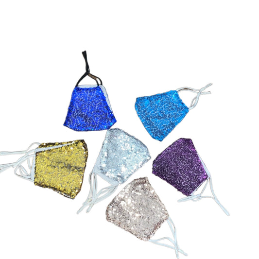 Sparkly Sequin Face Mask Bundle Of 8