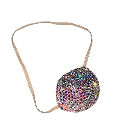 Nude/Skintone AB Crystal Bedazzled Eye Patch
