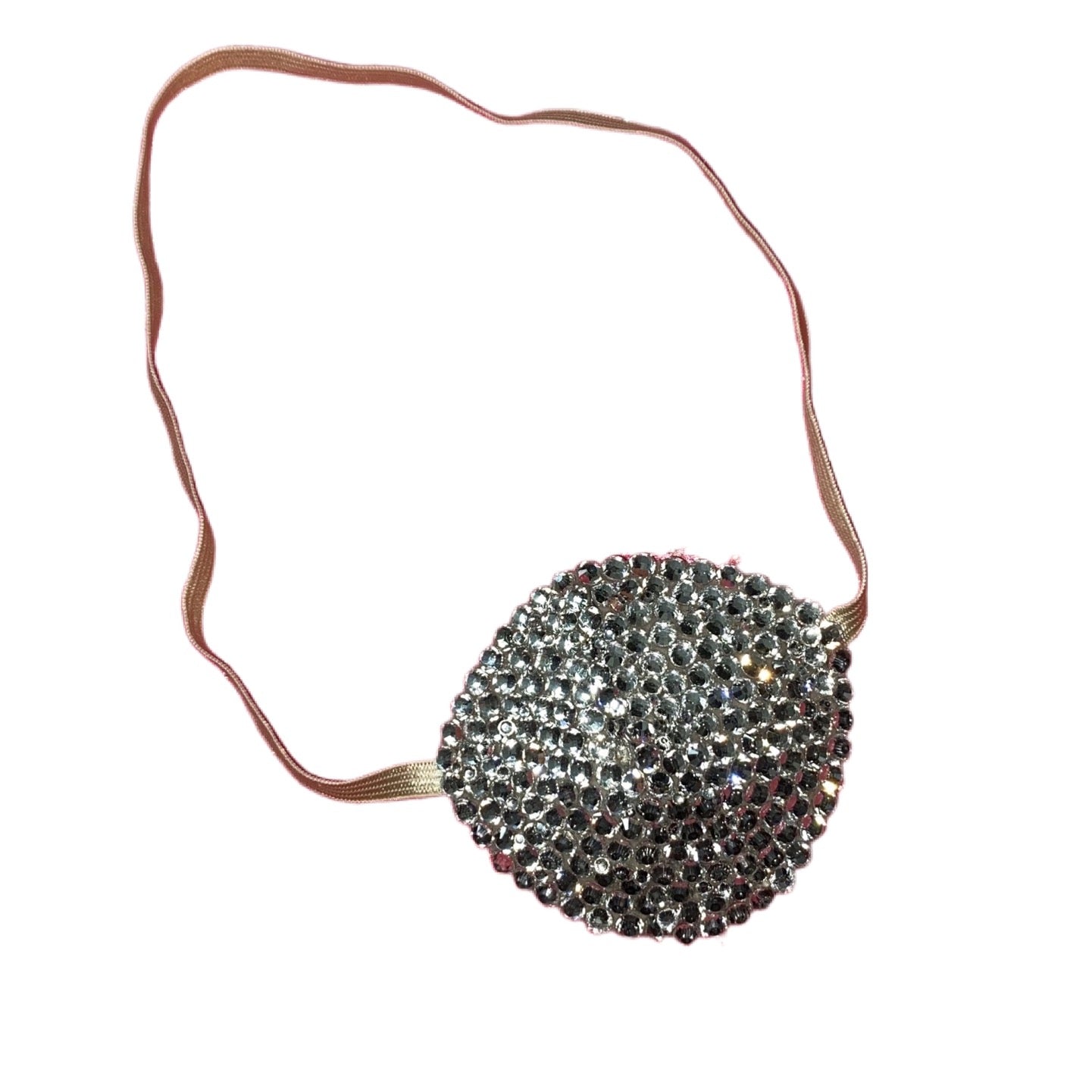 Nude/Skintone Crystal Bedazzled Eye Patch
